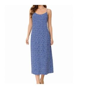 Geoffrey Beene Dress Spaghetti Shoulder Straps Hipster Midi Length Vintage Rayon